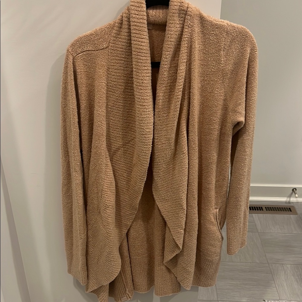 Barefoot Dreams Cozy Chic Lite Tan Women's Sweater